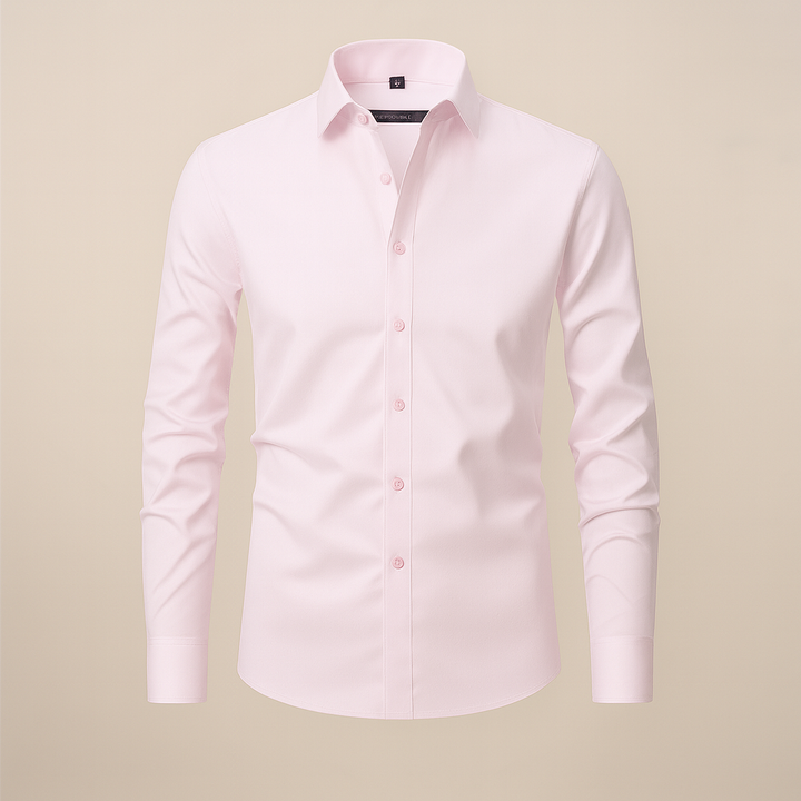 Men's Casual Long-Sleeve Button-Up Shirt