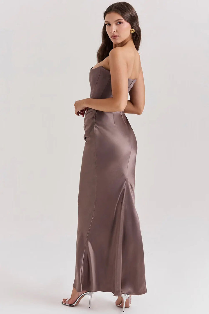 Piper | Women's Strapless Bodycon Midi Dress Alternative