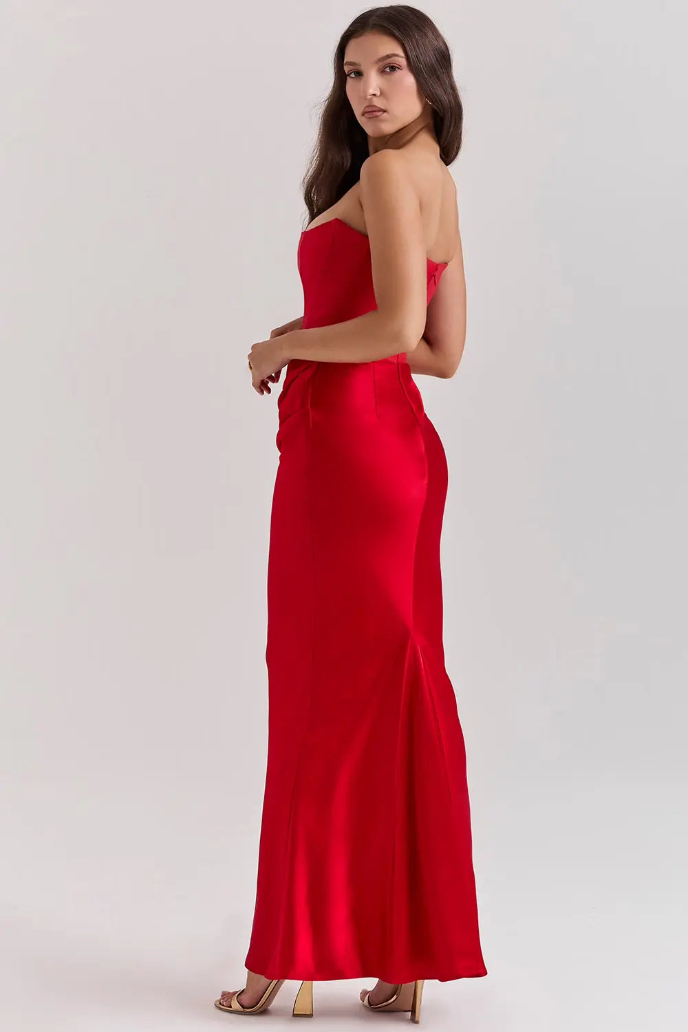 Piper | Women's Strapless Bodycon Midi Dress Alternative