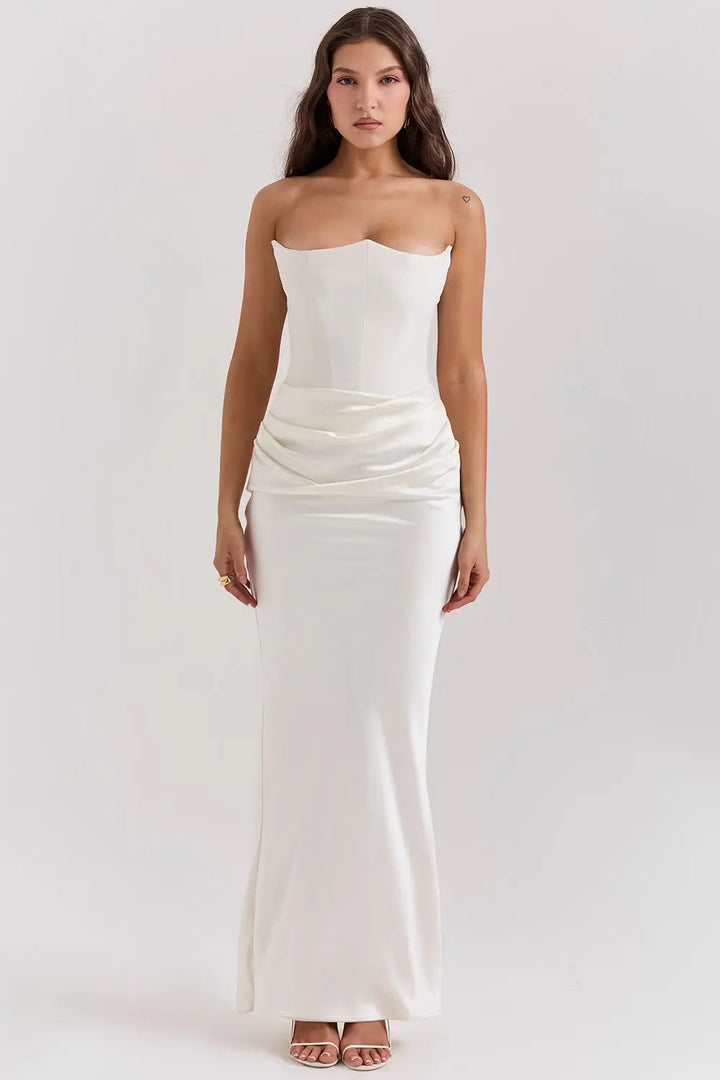 Piper | Women's Strapless Bodycon Midi Dress Alternative