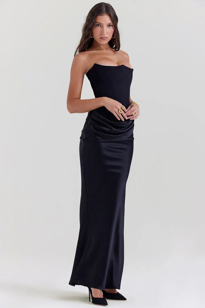 Piper | Women's Strapless Bodycon Midi Dress Alternative