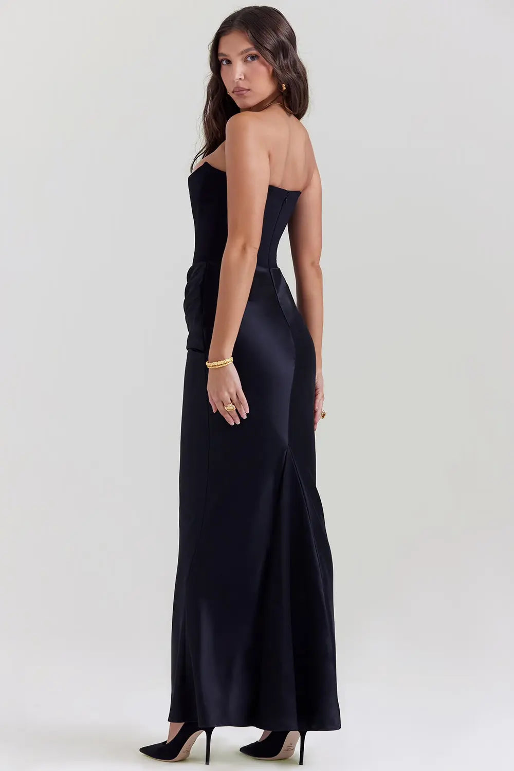 Piper | Women's Strapless Bodycon Midi Dress Alternative