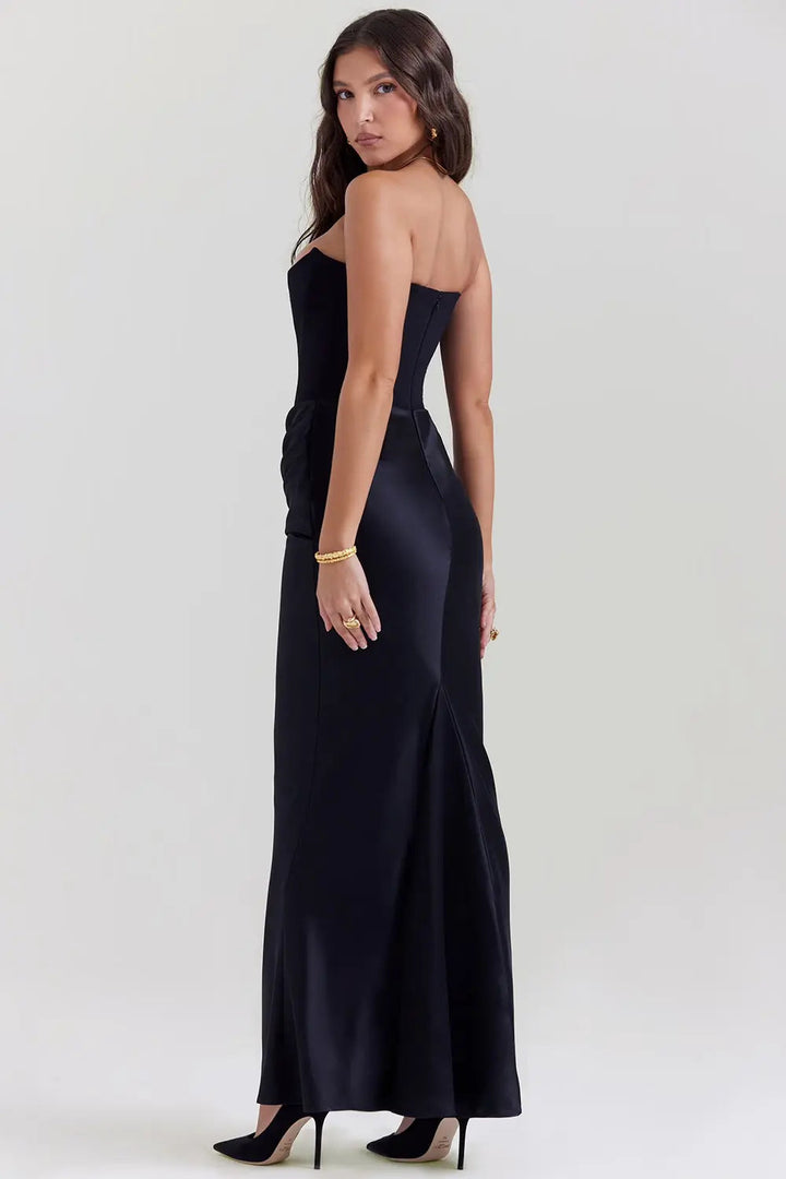 Piper | Women's Strapless Bodycon Midi Dress Alternative