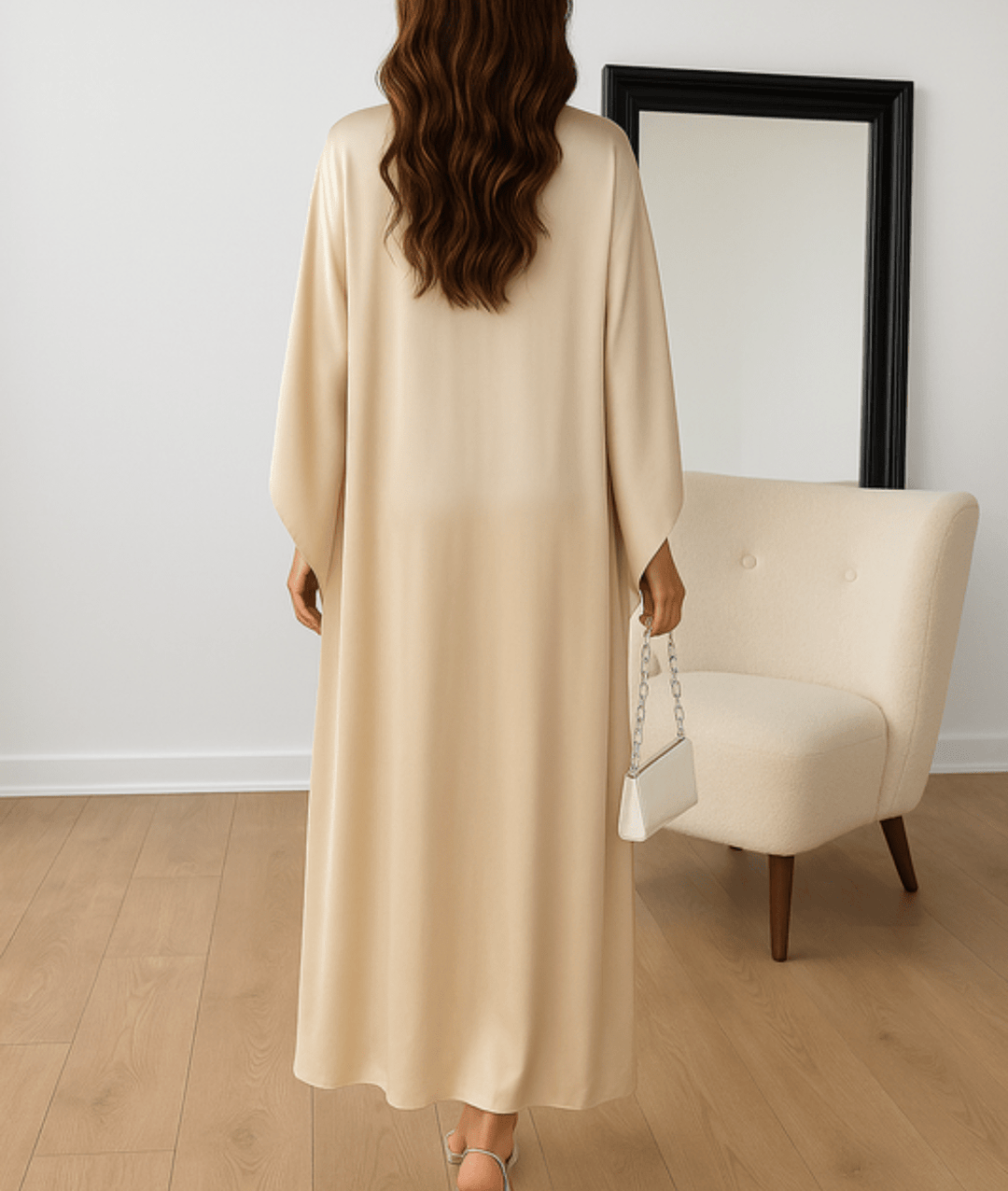 Rachael | Women's Elegant Cape Maxi Dress