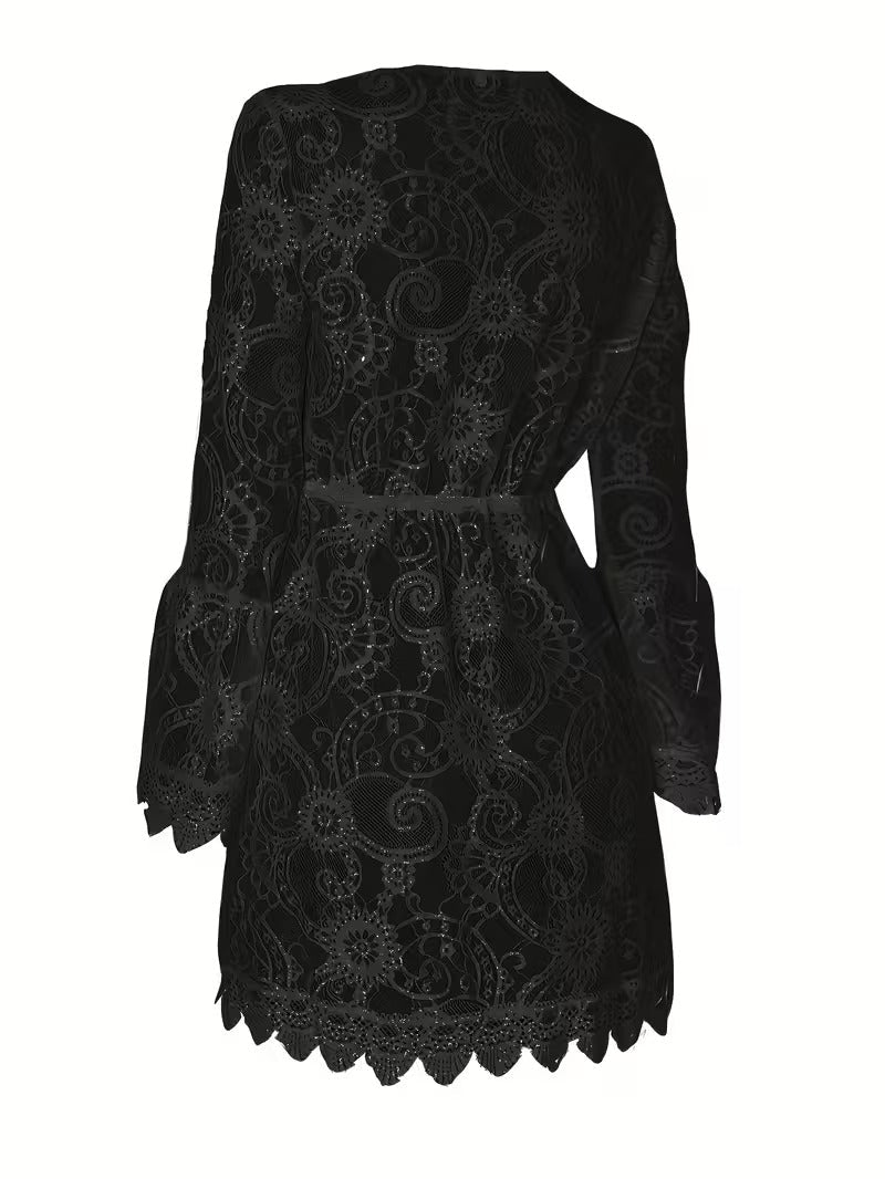 Raegan | Women's Lace V-Neck Mini Dress