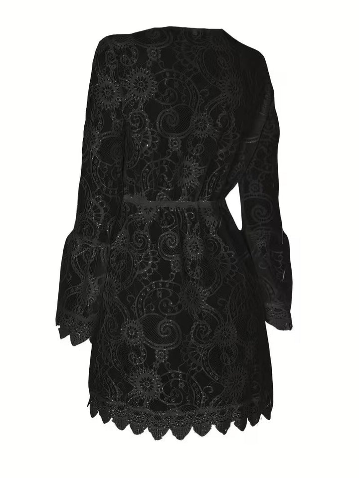 Raegan | Women's Lace V-Neck Mini Dress