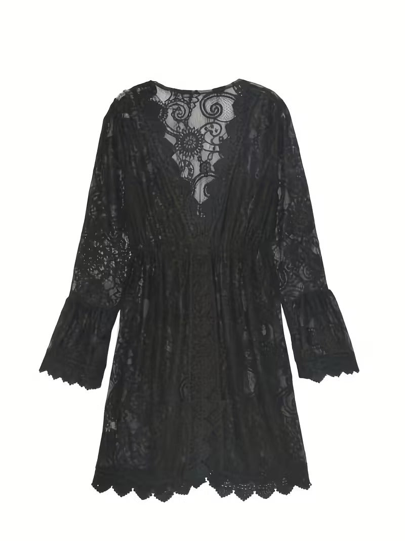 Raegan | Women's Lace V-Neck Mini Dress