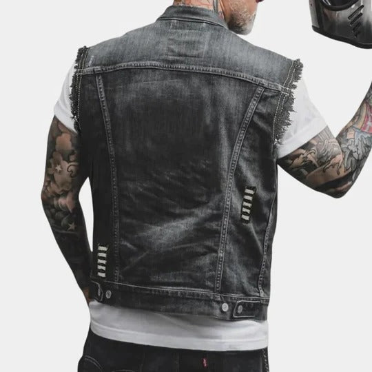 Men's Vintage Denim Vest