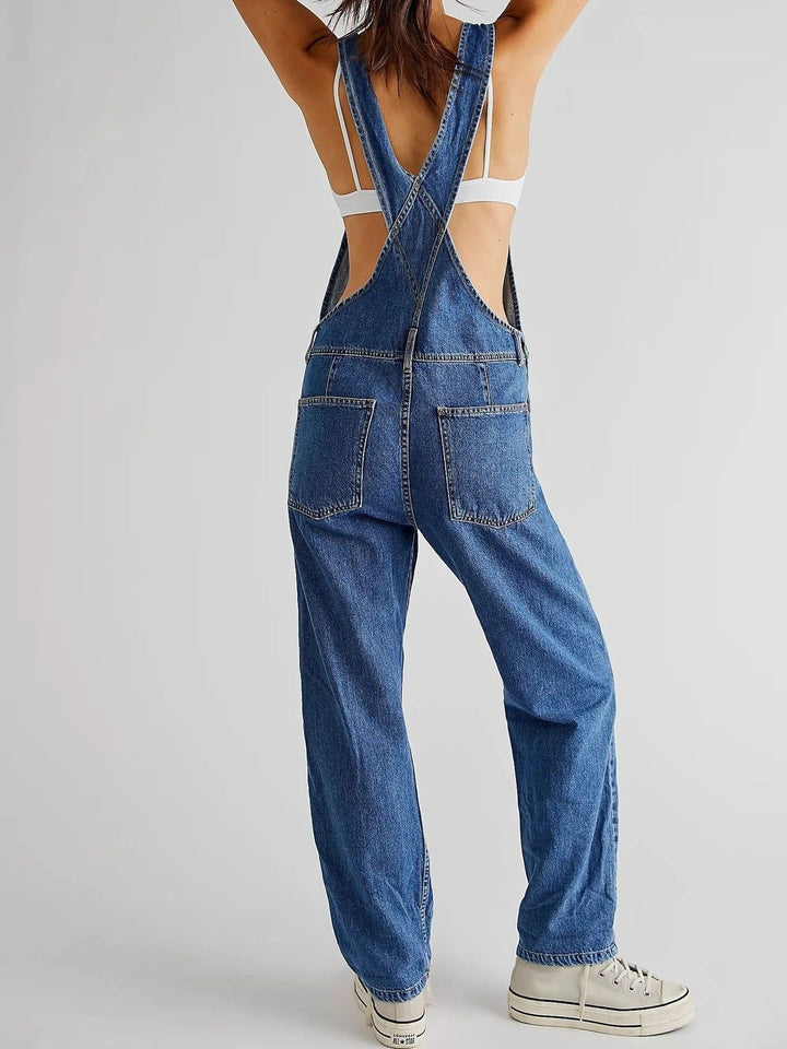 Women's Denim Jumpsuit for Stylish Casual Wear
