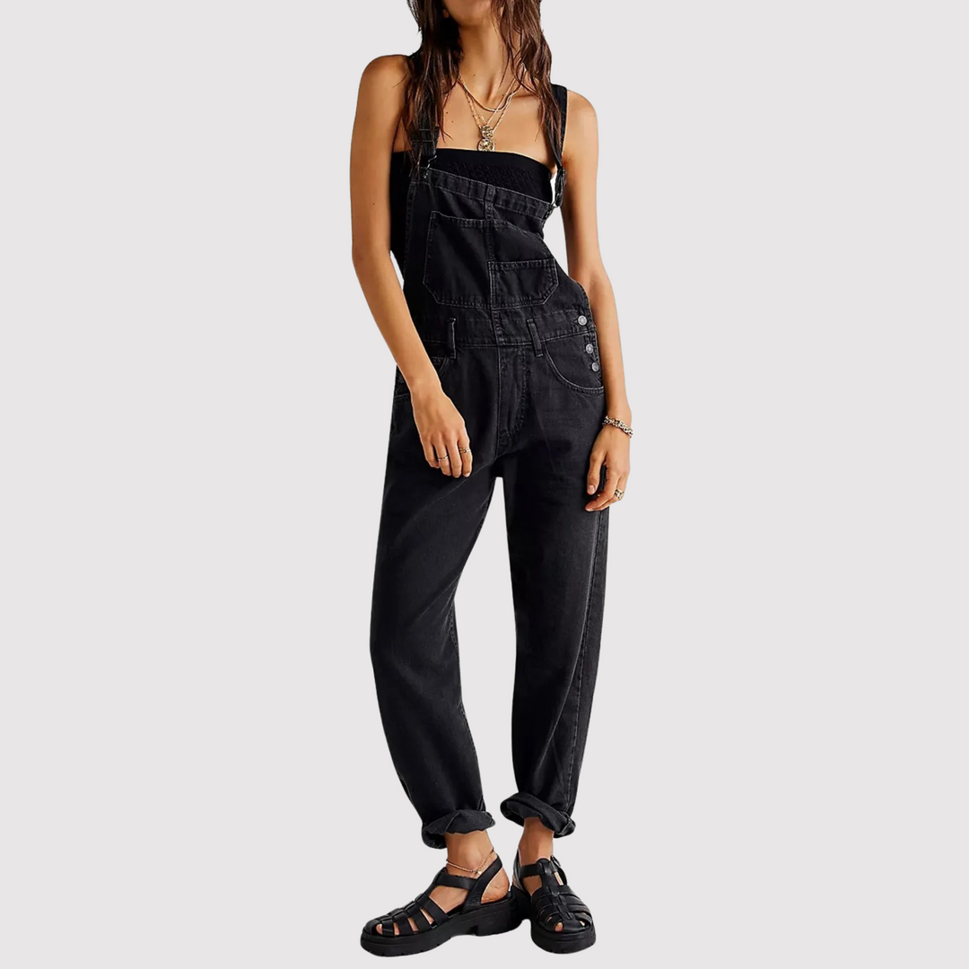 Women's Denim Jumpsuit for Stylish Casual Wear