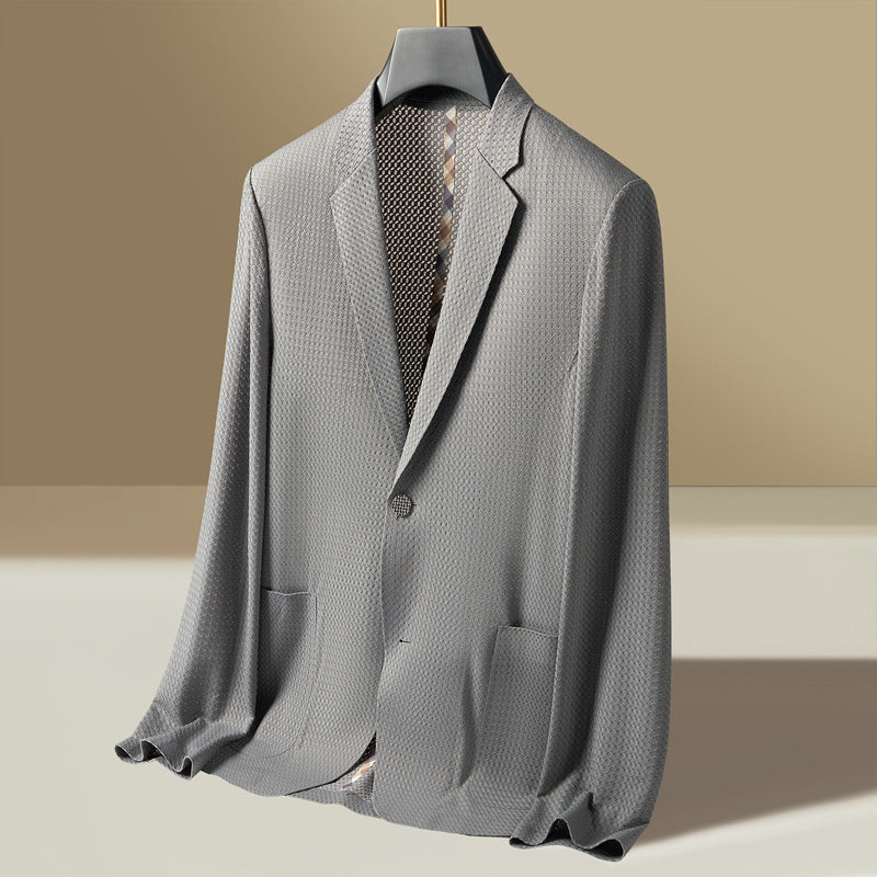 Rhys | Men's Lightweight Textured Single-Breasted Blazer