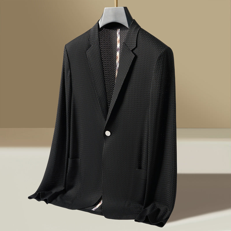 Rhys | Men's Lightweight Textured Single-Breasted Blazer