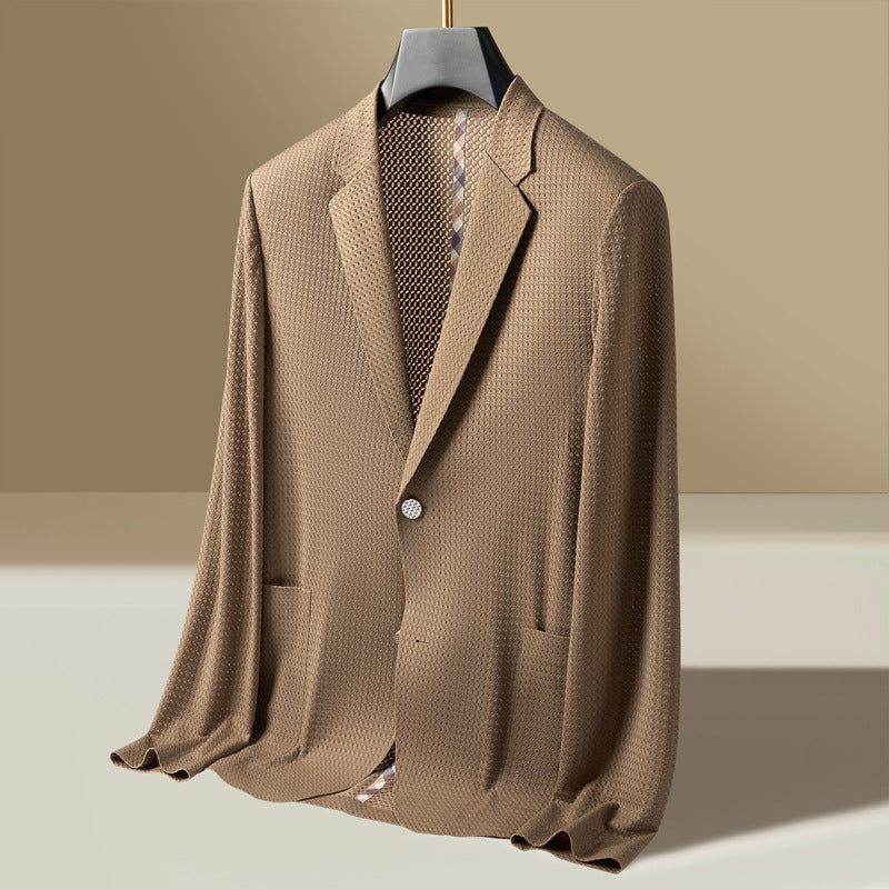 Rhys | Men's Lightweight Textured Single-Breasted Blazer