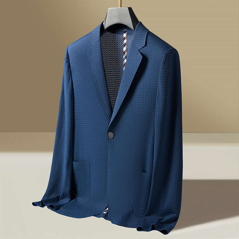 Rhys | Men's Lightweight Textured Single-Breasted Blazer