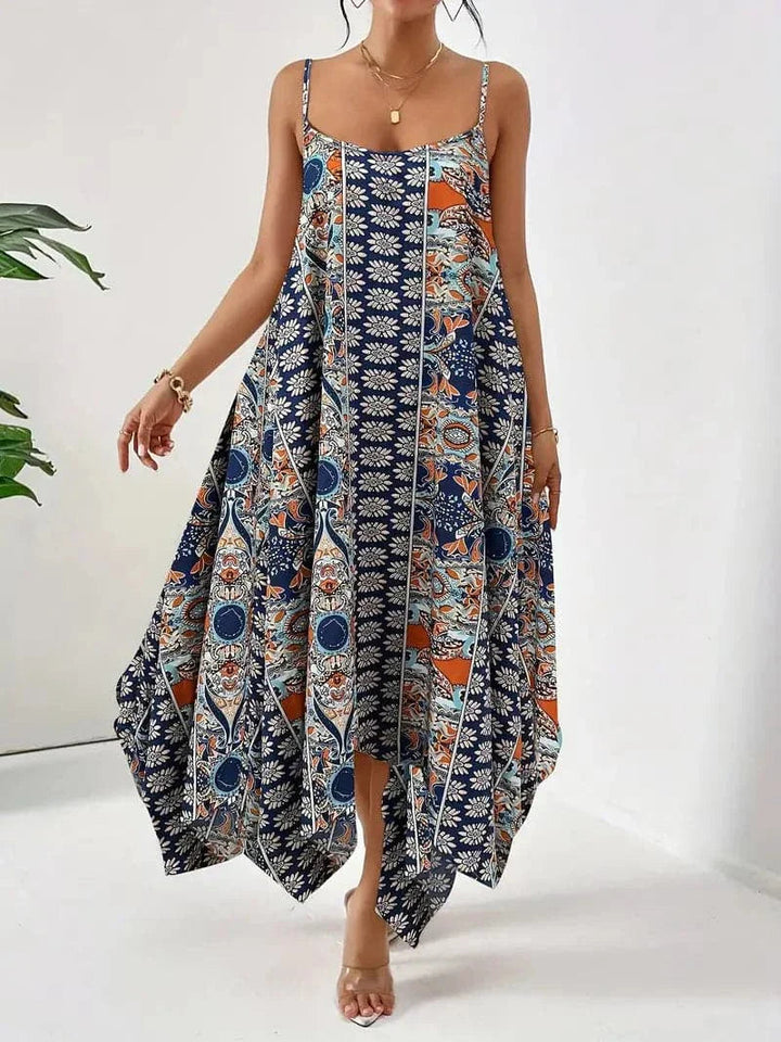 Ruby | Women's Sleeveless Printed Midi Dress