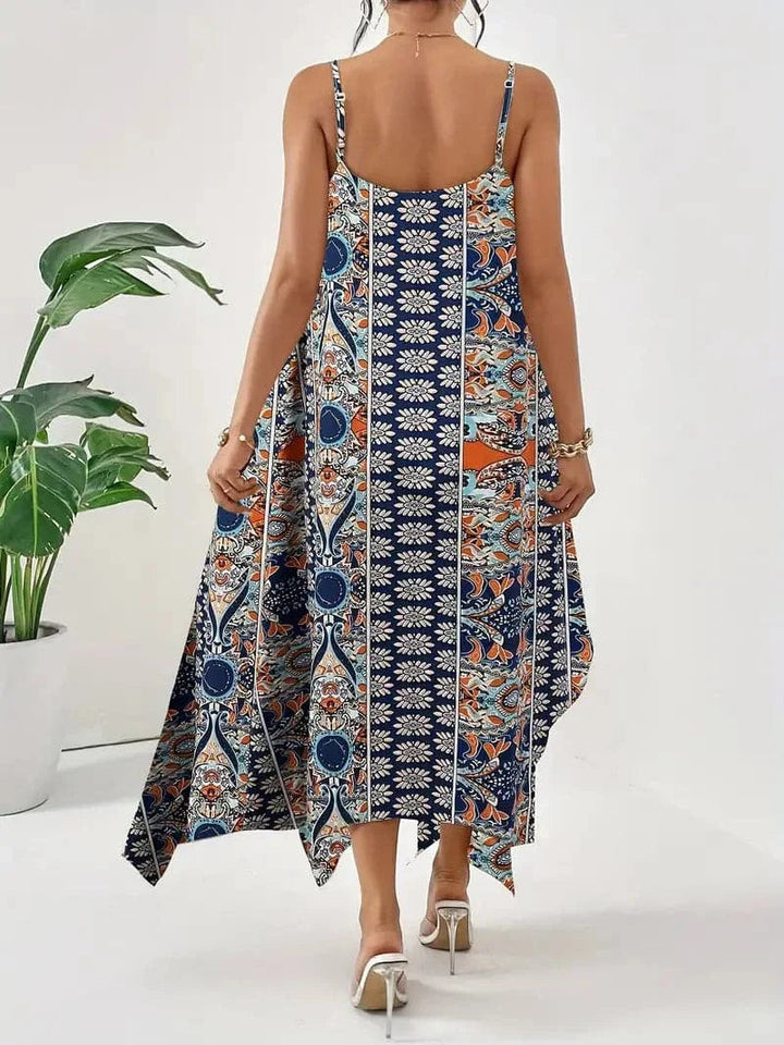 Ruby | Women's Sleeveless Printed Midi Dress