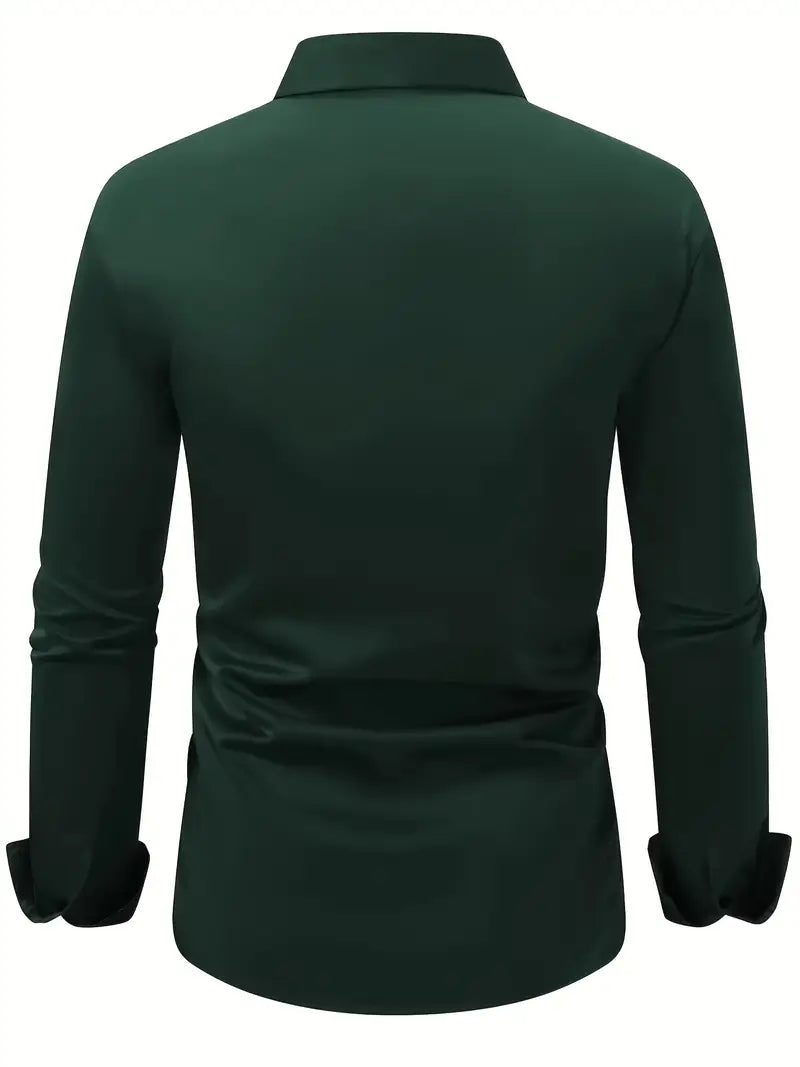 Rudy | Men's Long Sleeve Casual Button-Down Shirt