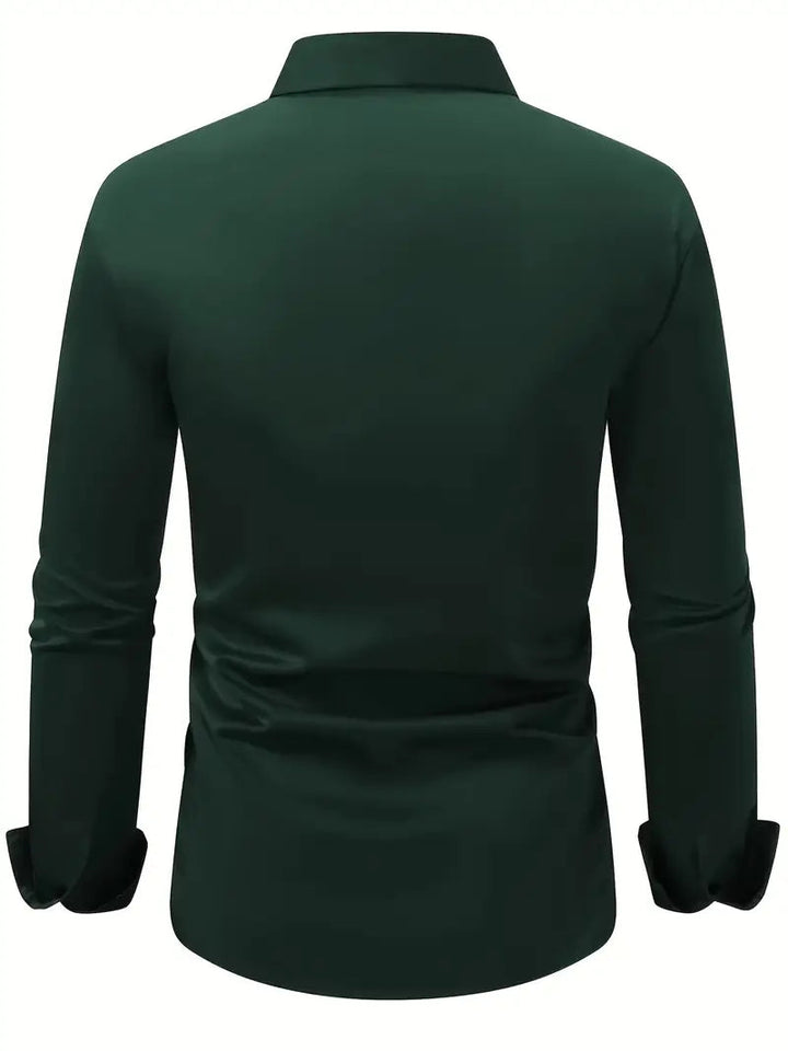 Rudy | Men's Long Sleeve Casual Button-Down Shirt