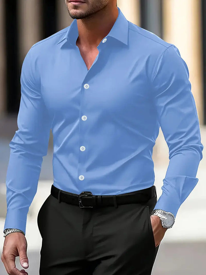 Rudy | Men's Long Sleeve Casual Button-Down Shirt