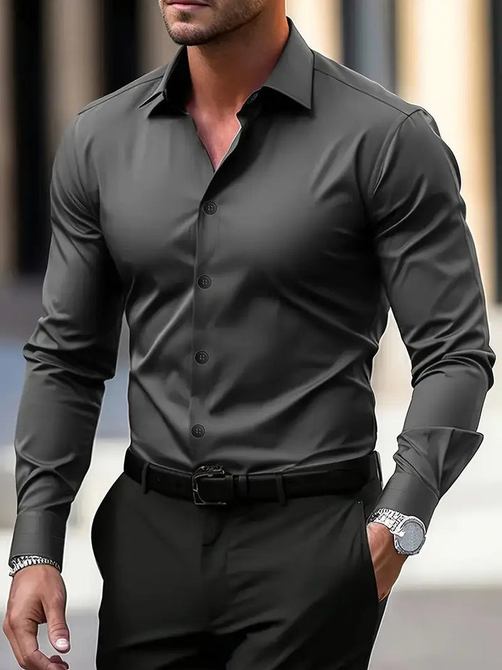 Rudy | Men's Long Sleeve Casual Button-Down Shirt