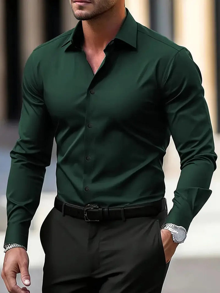 Rudy | Men's Long Sleeve Casual Button-Down Shirt