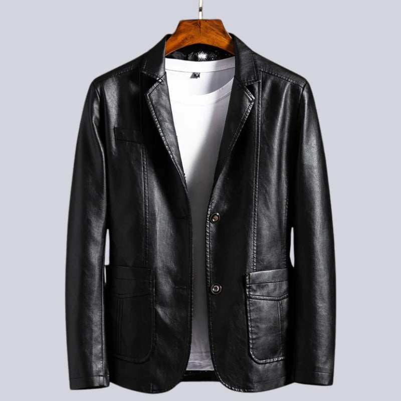 Men's Stylish Shadow Leather Jacket