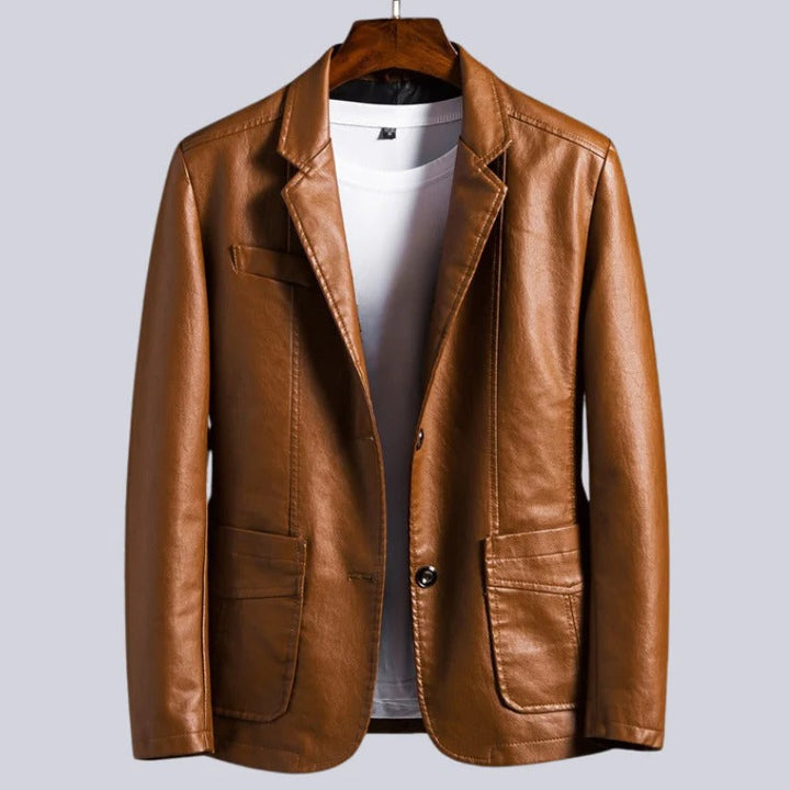Men's Stylish Shadow Leather Jacket