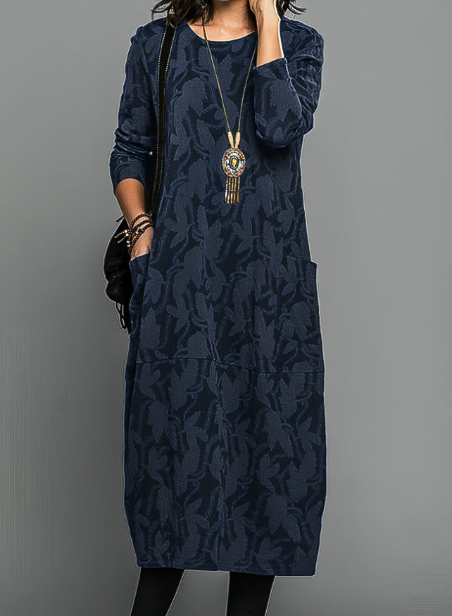 Shelby | Women's Long Sleeve Midi Dress for Effortless Style