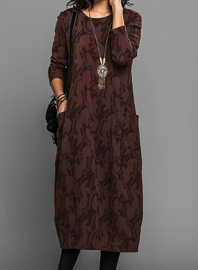 Shelby | Women's Long Sleeve Midi Dress for Effortless Style