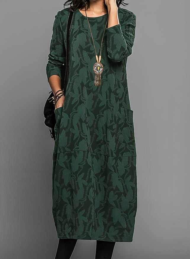 Shelby | Women's Long Sleeve Midi Dress for Effortless Style