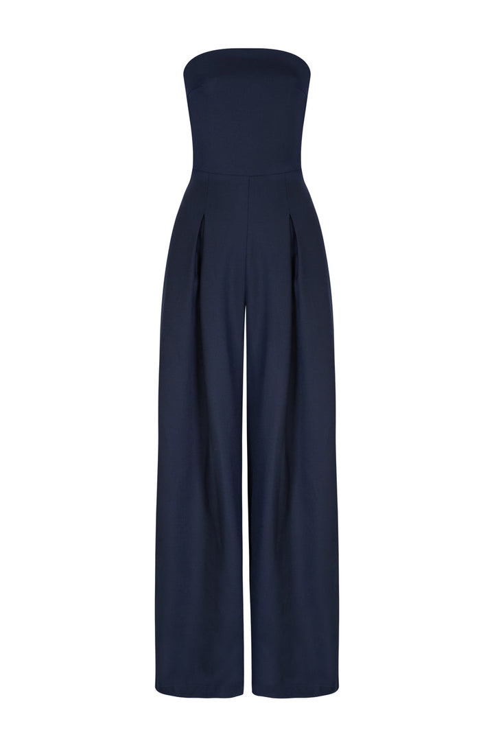 Women's Strapless Jumpsuit with Stylish Design