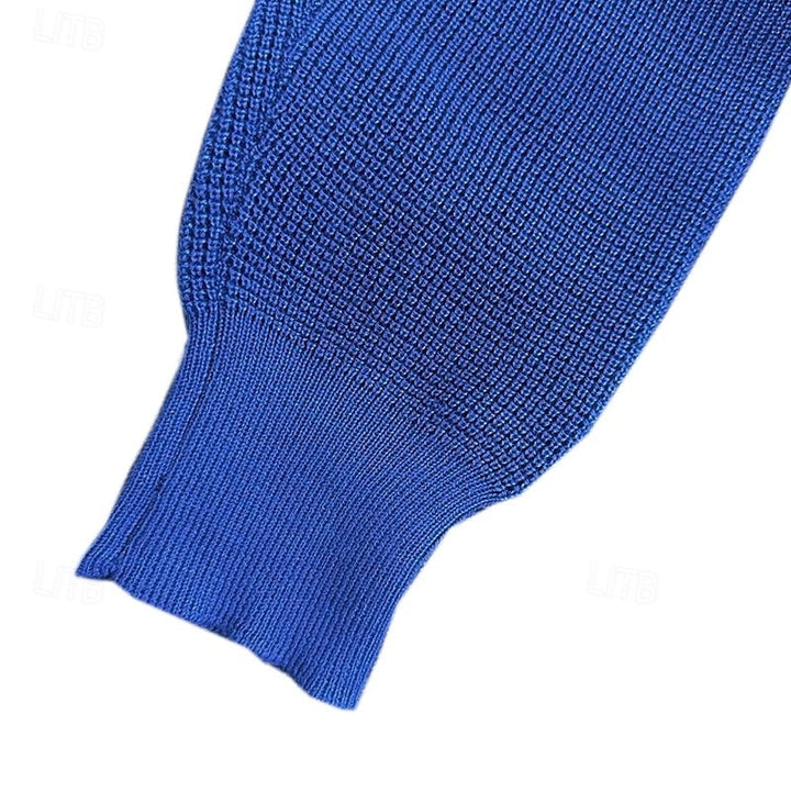 Men's Long Sleeve Sweater with Buttons