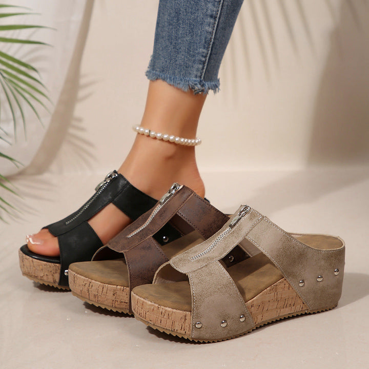Ofelia | Women's Orthopedic Wedge Sandals with Open Toe Design
