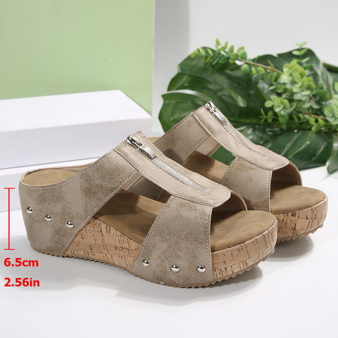 Ofelia | Women's Orthopedic Wedge Sandals with Open Toe Design