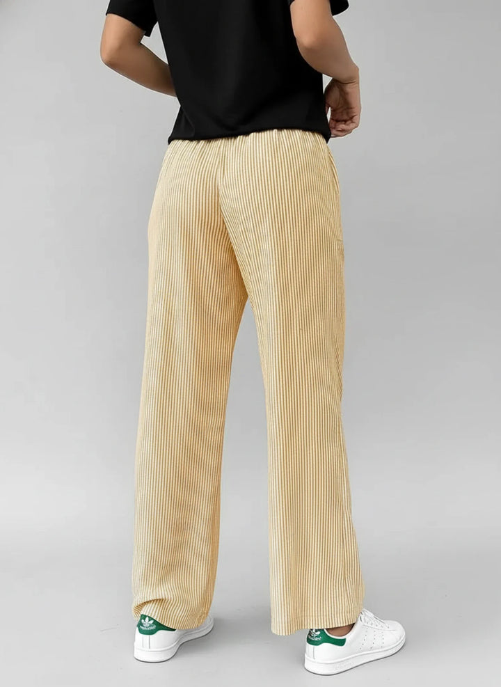 Chic Striped Wide Leg Pants for Women