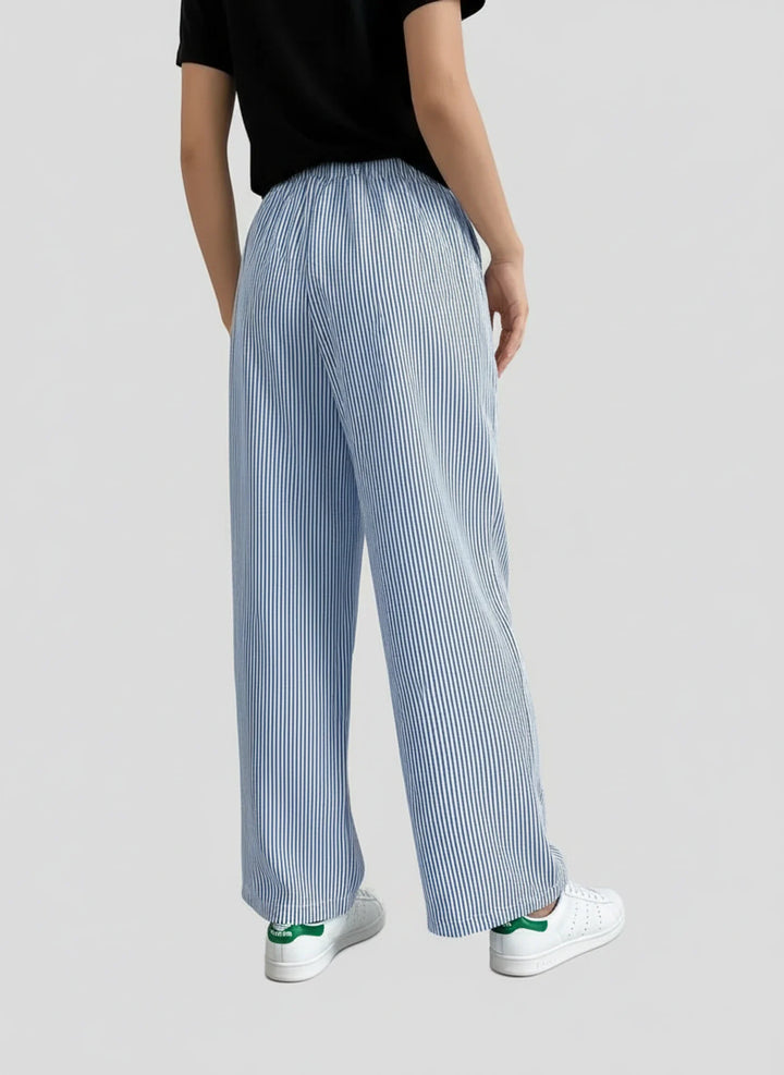 Chic Striped Wide Leg Pants for Women