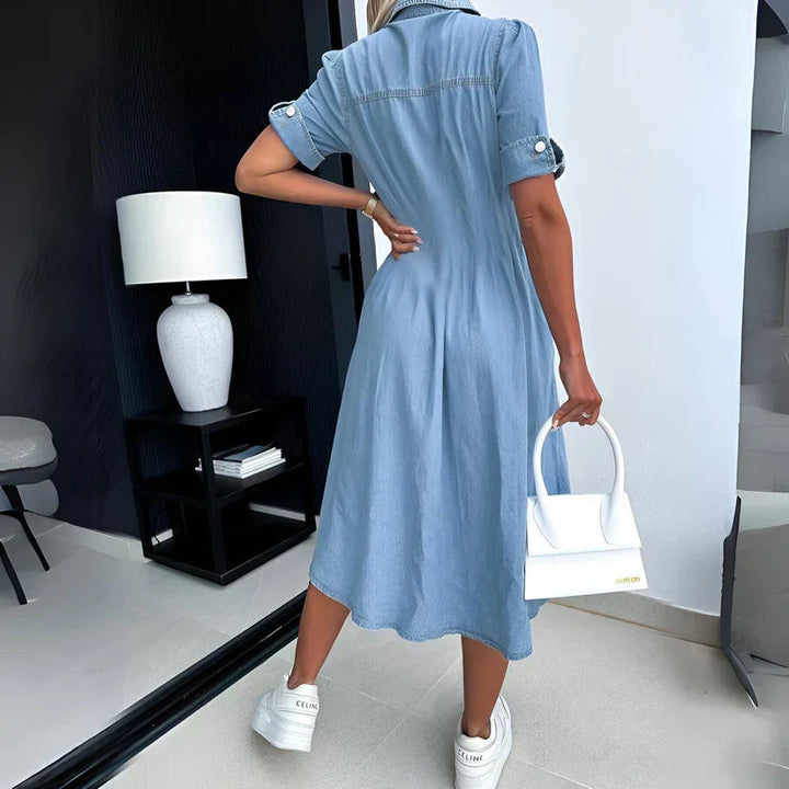 Sue | Women's Casual Button-Down Midi Dress