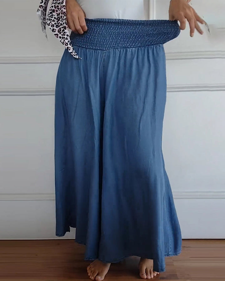 Summer | Women's High-Waisted Wide-Leg Trousers