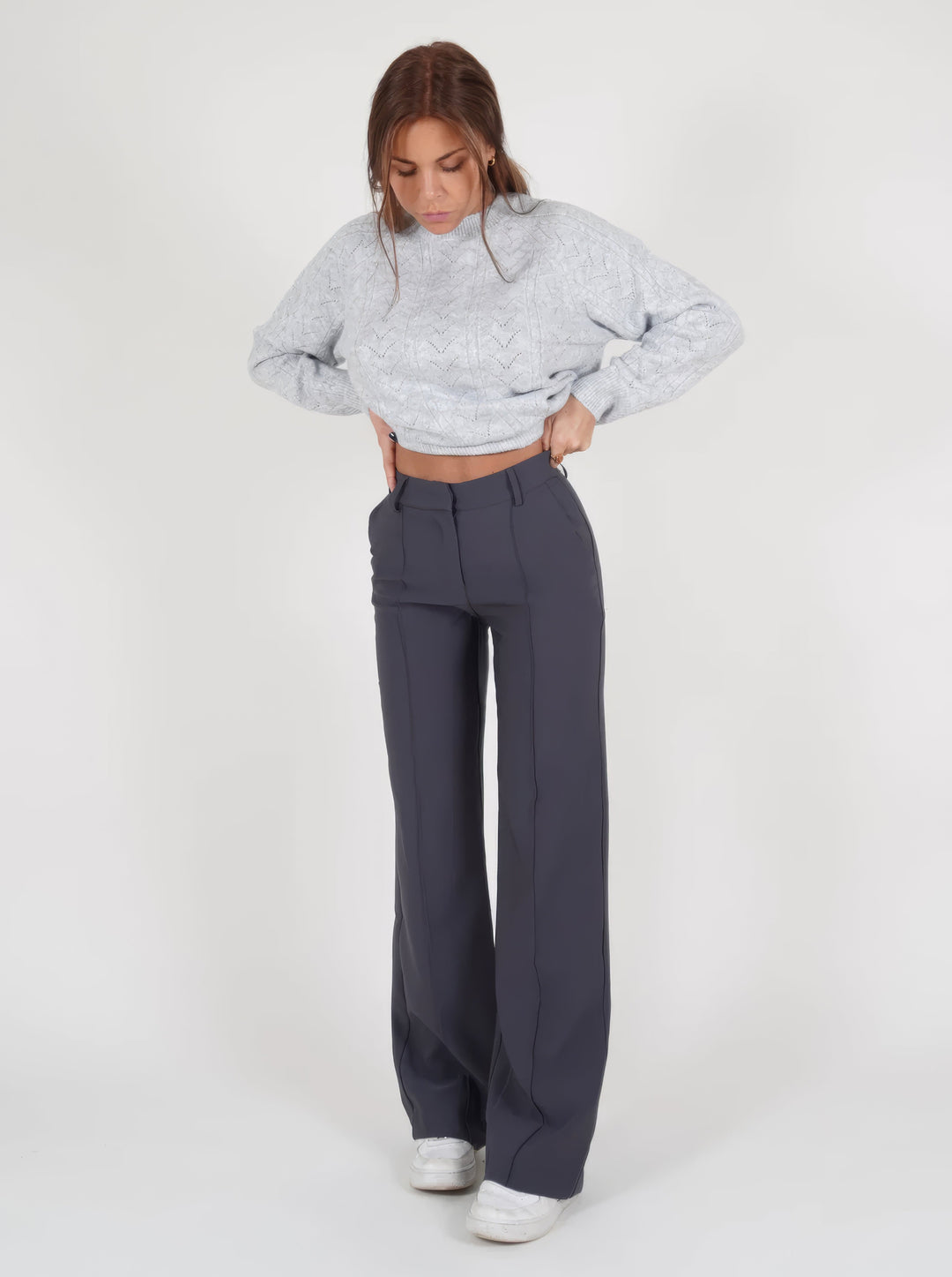 Women's Wide-Leg Office Trousers | Professional Attire