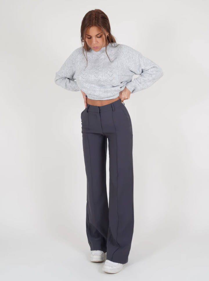 Women's Wide-Leg Office Trousers | Professional Attire