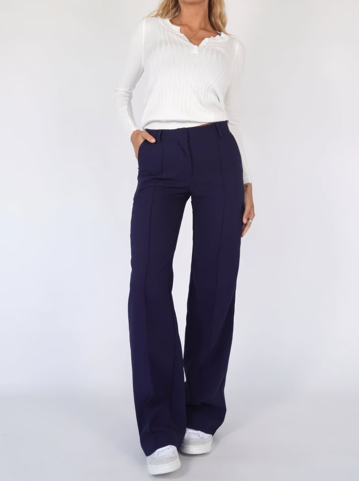 Women's Wide-Leg Office Trousers | Professional Attire