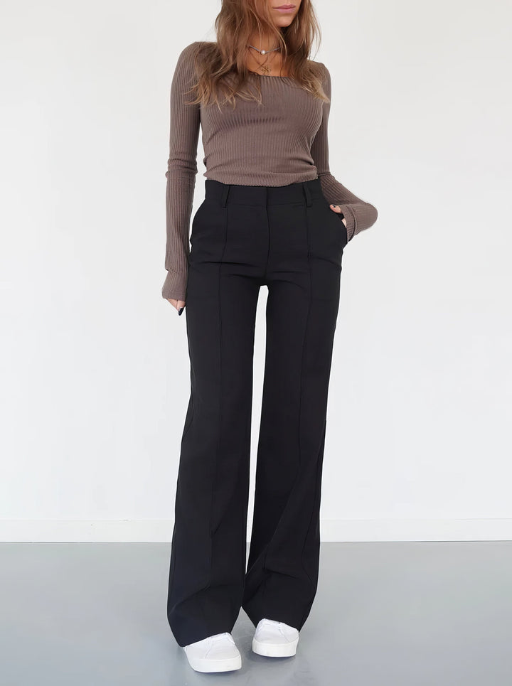 Women's Wide-Leg Office Trousers | Professional Attire