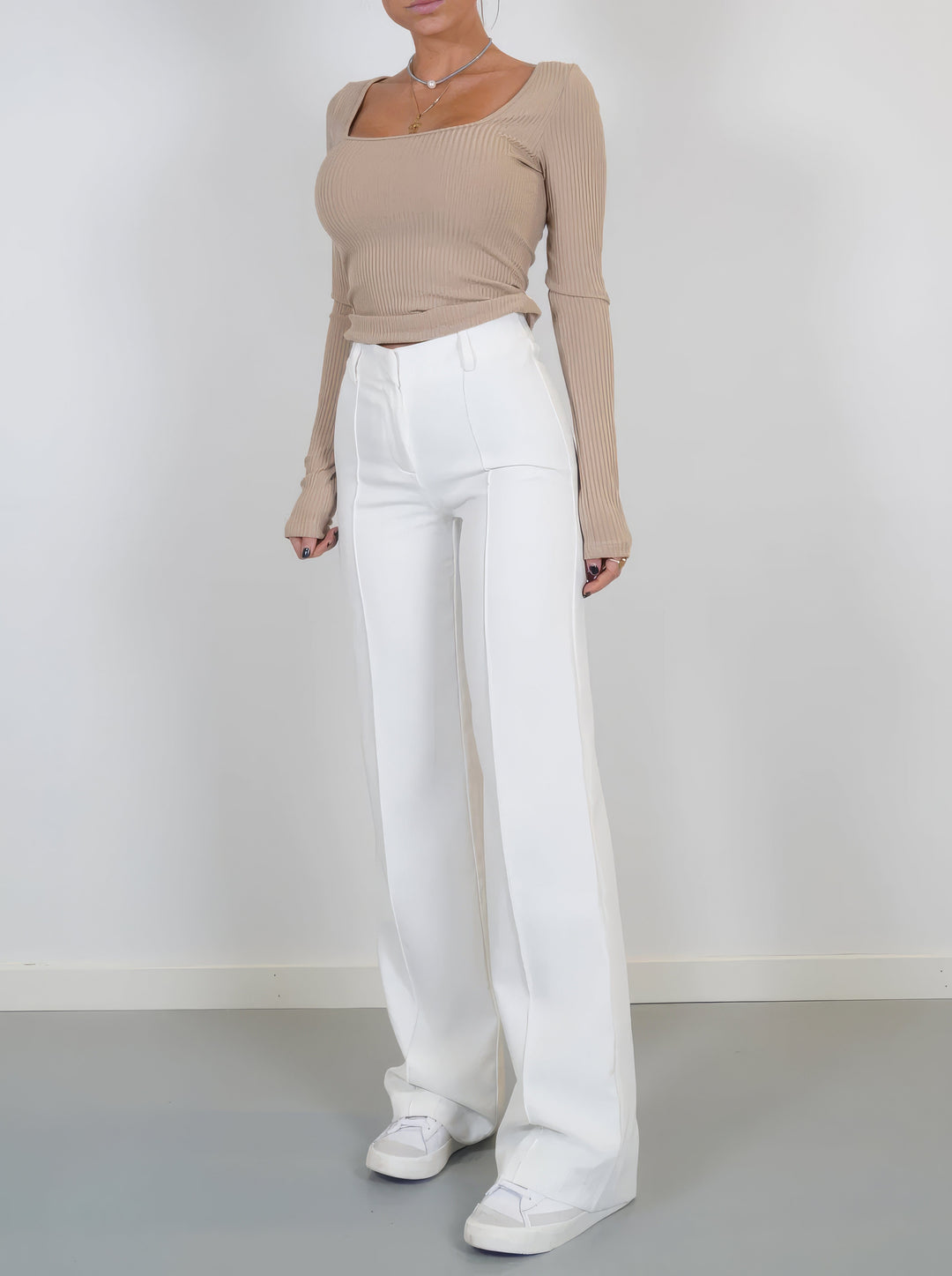 Women's Wide-Leg Office Trousers | Professional Attire