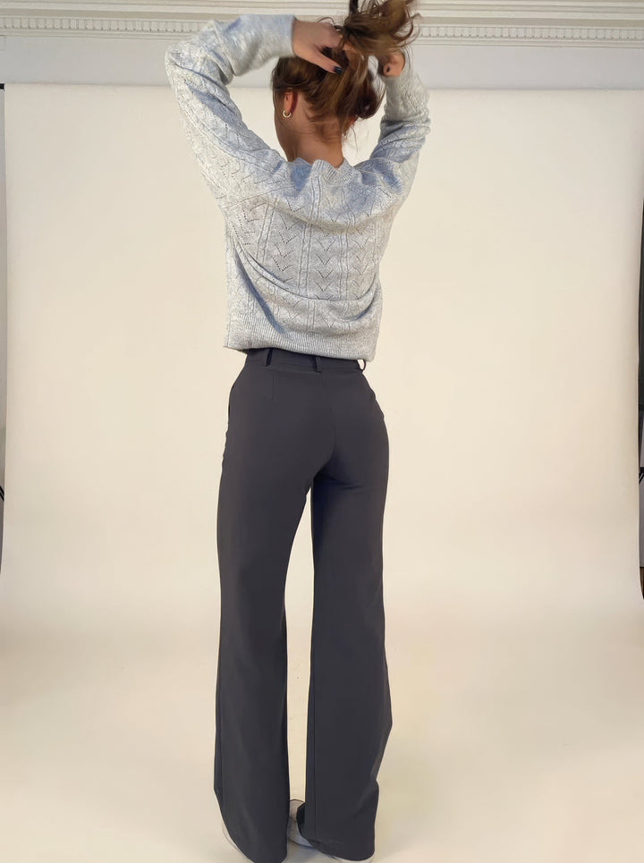 Women's Wide-Leg Office Trousers | Professional Attire