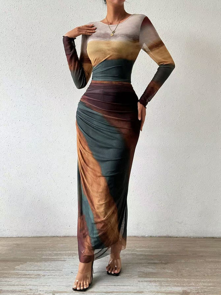Tatum | Women's Long Sleeve Bodycon Maxi Dress