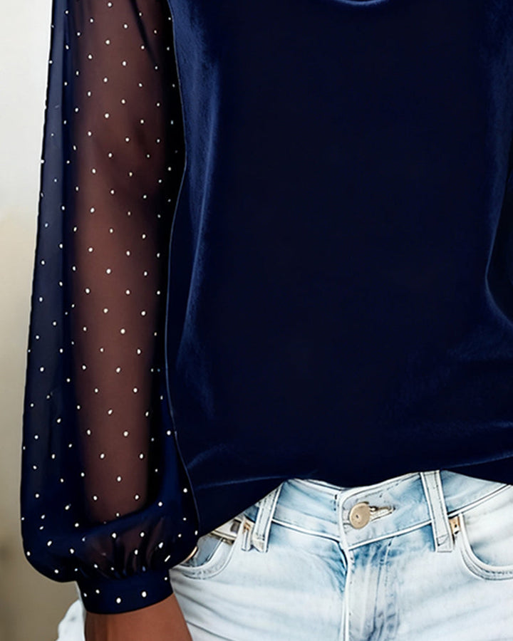 Tatum | Women's Sheer Long Sleeve Blouse