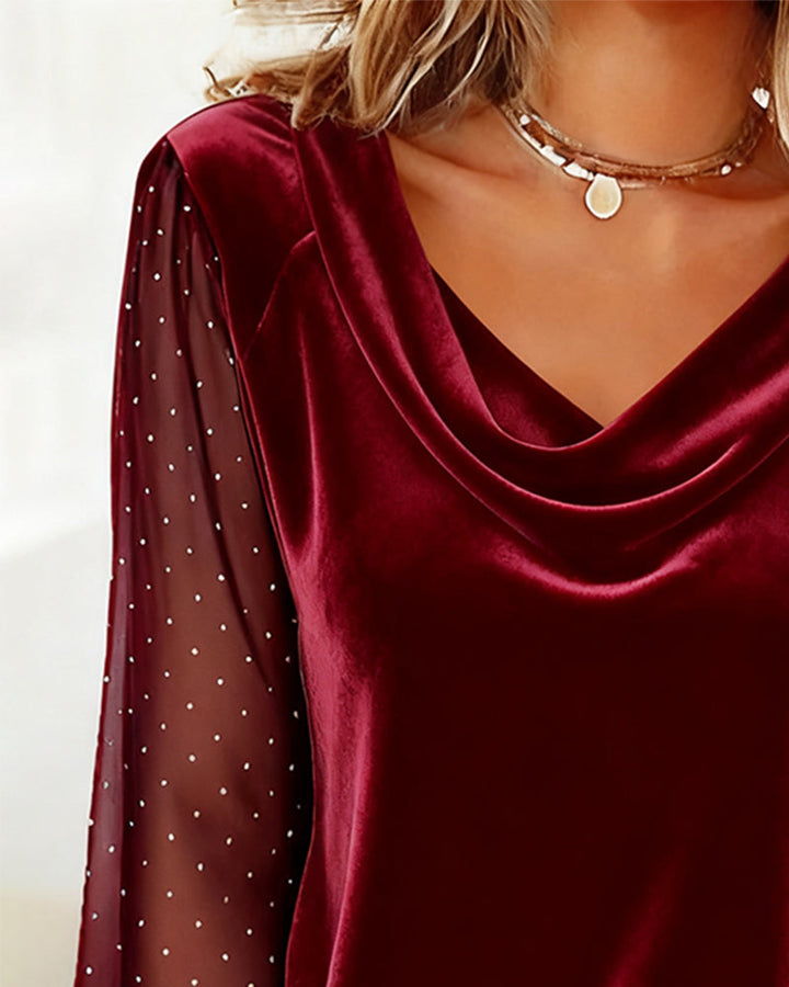 Tatum | Women's Sheer Long Sleeve Blouse