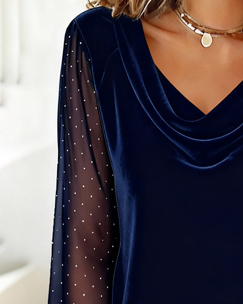 Tatum | Women's Sheer Long Sleeve Blouse