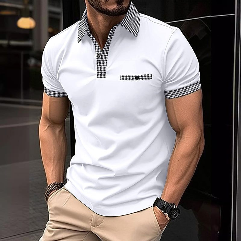 Theodore | Men's Stylish Contrast Collar Polo Shirt