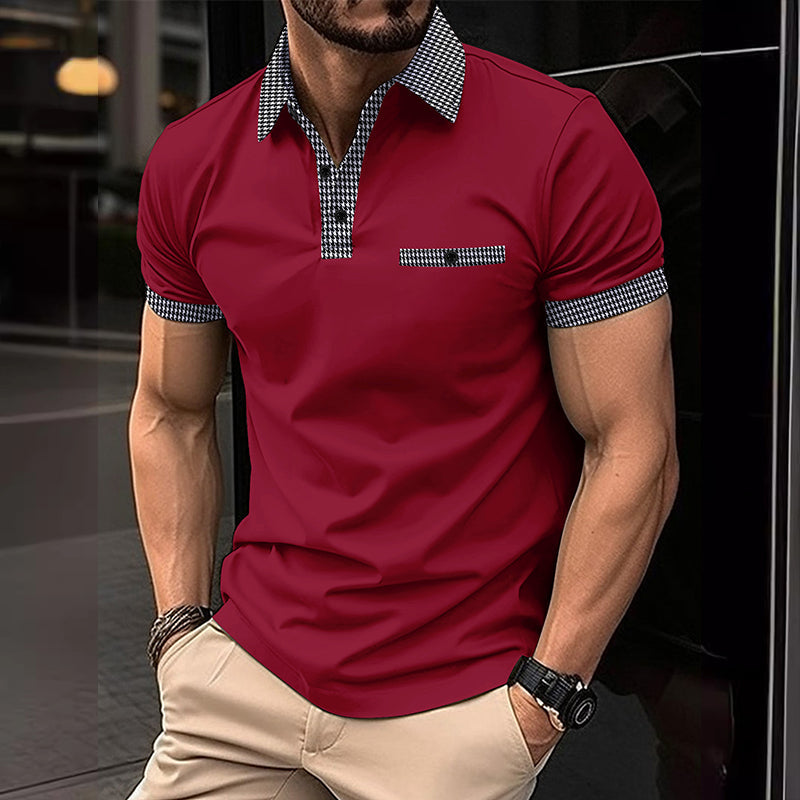 Theodore | Men's Stylish Contrast Collar Polo Shirt